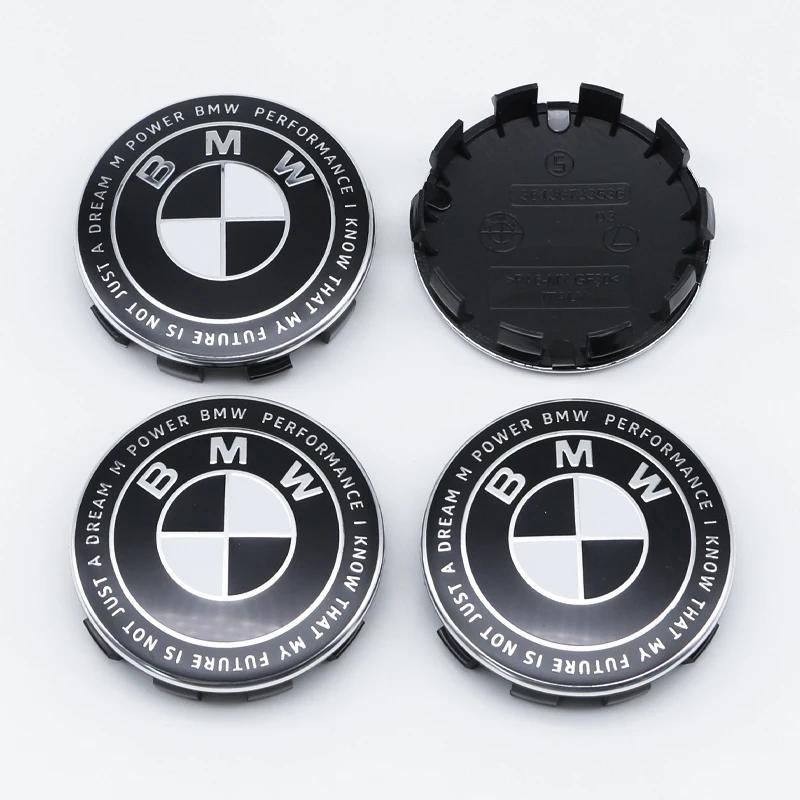 For BMW M 4Pcs 56MM 68MM Car Wheel Center Cap Hub Covers For BMW M Logo E84 E83 X1 X2 X3 F48 G01 X4 X5 X6 Badge Auto Tuning Accessories