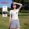 Baleno Damen U-Ausschnitt Kurzarm T-Shirt