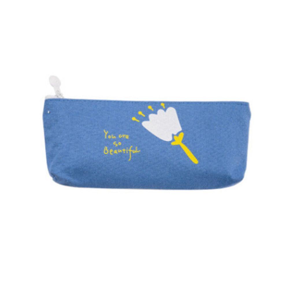 Flower Print Stationery Bag Multifunctional Pencil Case High Quality Pen Bag Students