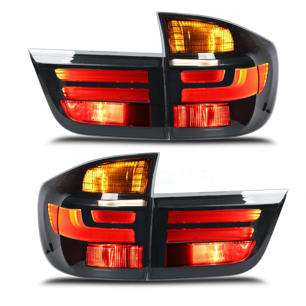 LCI   LED Tail Lights Rear Brake Turn Signal Running Reverse Fog Lamp Fit for X5 E70 X5M 2007 to 2013