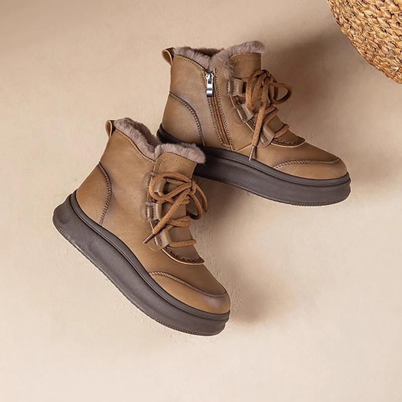 

Mom shoes cotton shoes velvet warm waterproof snow boots thickened soles medium and short boots women s shoes autumn and winter 35