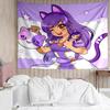 Aphmau Print Tapestry, Backdrop, Easy Setup, Ideal for Bedroom, Office & Living Room, with Aesthetic Wall Hanging Decor.