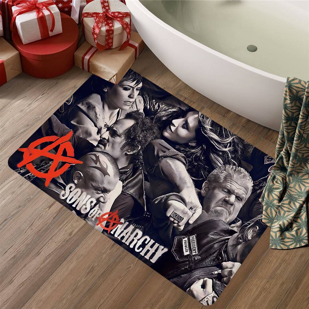 Sons Of Anarchy TV.webp Floor Mat Rectangle Anti-slip Home Soft Badmat Front Door Indoor Outdoor Mat Hotel Decor Mat