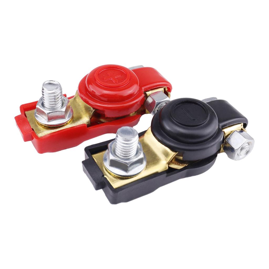 1 Pair Battery Terminal Battery Connectors Terminal Negative & Positive Battery Cable Terminals Quick Release Terminals