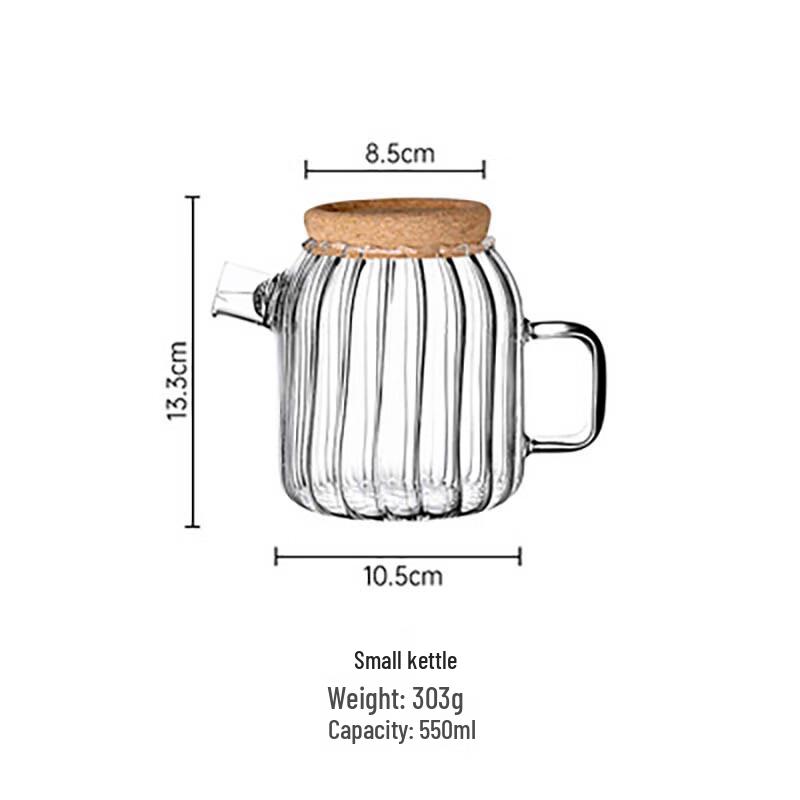 

550ml Glass Water Bottle with Wooden Lid