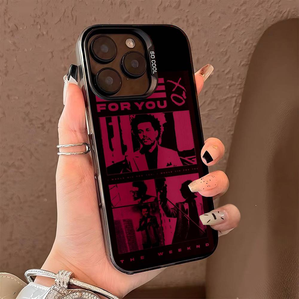 

Singer The weekend phone case for iPhone 17 17Air 16 15 14 13 12 11 Pro Max Plus Colorful Silver iPhone 15