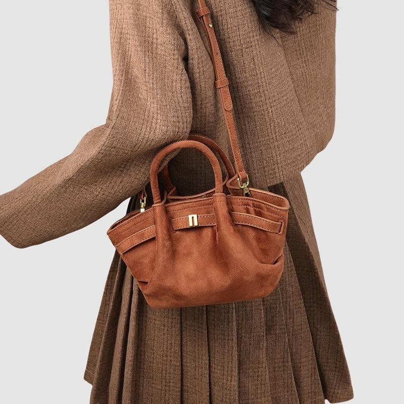 Bag women's new autumn and winter women's bag messenger bag ground fleece dumpling bag portable shoulder tote bag luggage