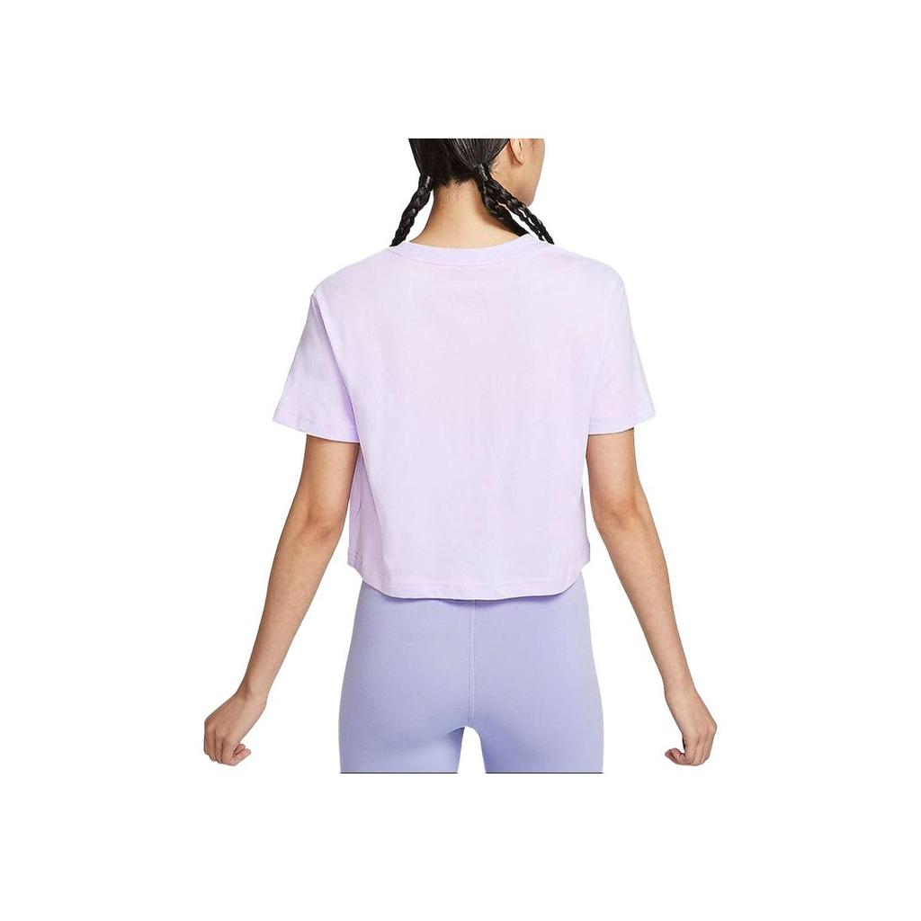 New Nike Sportswear Essential Crop Top Asia Sizing Lilac BV6176-511