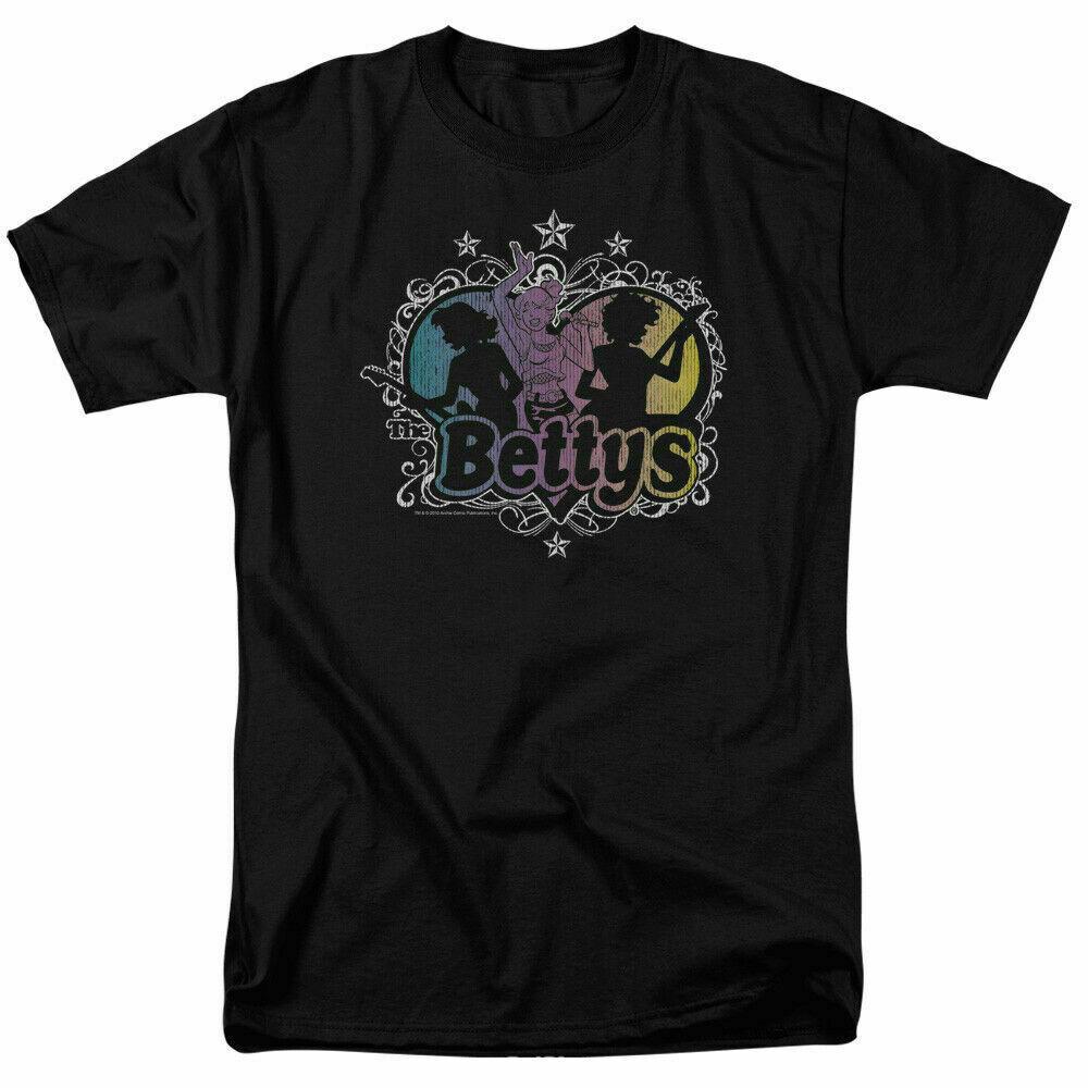 26 Archie Comics The Bettys T Shirt Licensed Comic Book Tee Black Unisex T-Shirt M