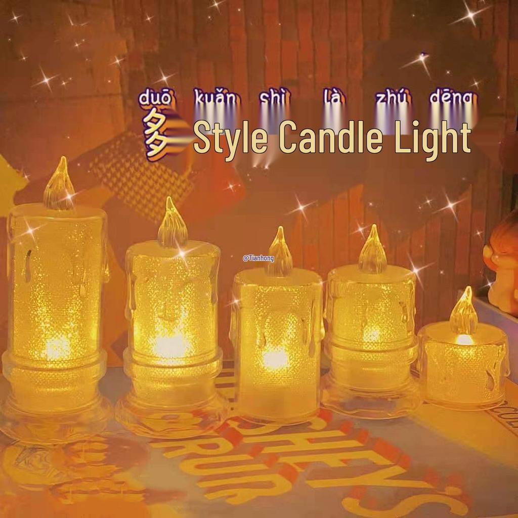 European Style Scented Candle Lamp for Romantic Ambiance and Warm Lighting
