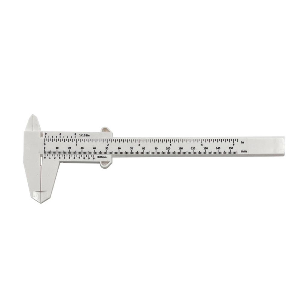 150mm Double Scale Plastic Vernier Caliper For Precision Measurement With Inch and MM Markings for School Student