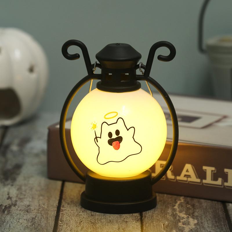 Halloween Pumpkin Lantern Ghost Festival Decoration LED Night Light Party Supplies Portable Lantern Halloween Gift