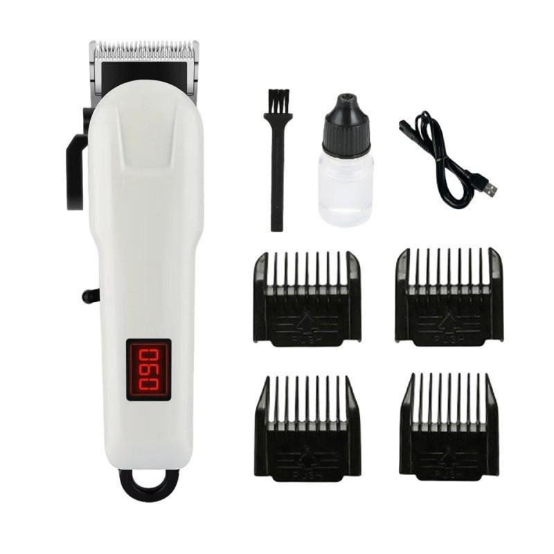 Rechargeable Electric Hair Clipper: Universal Trimmer for Family & Bald Heads