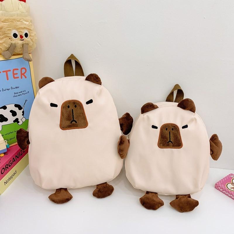 Capybara Cartoon Backpack Kindergarten Lightweight Travel Bag Gift Children