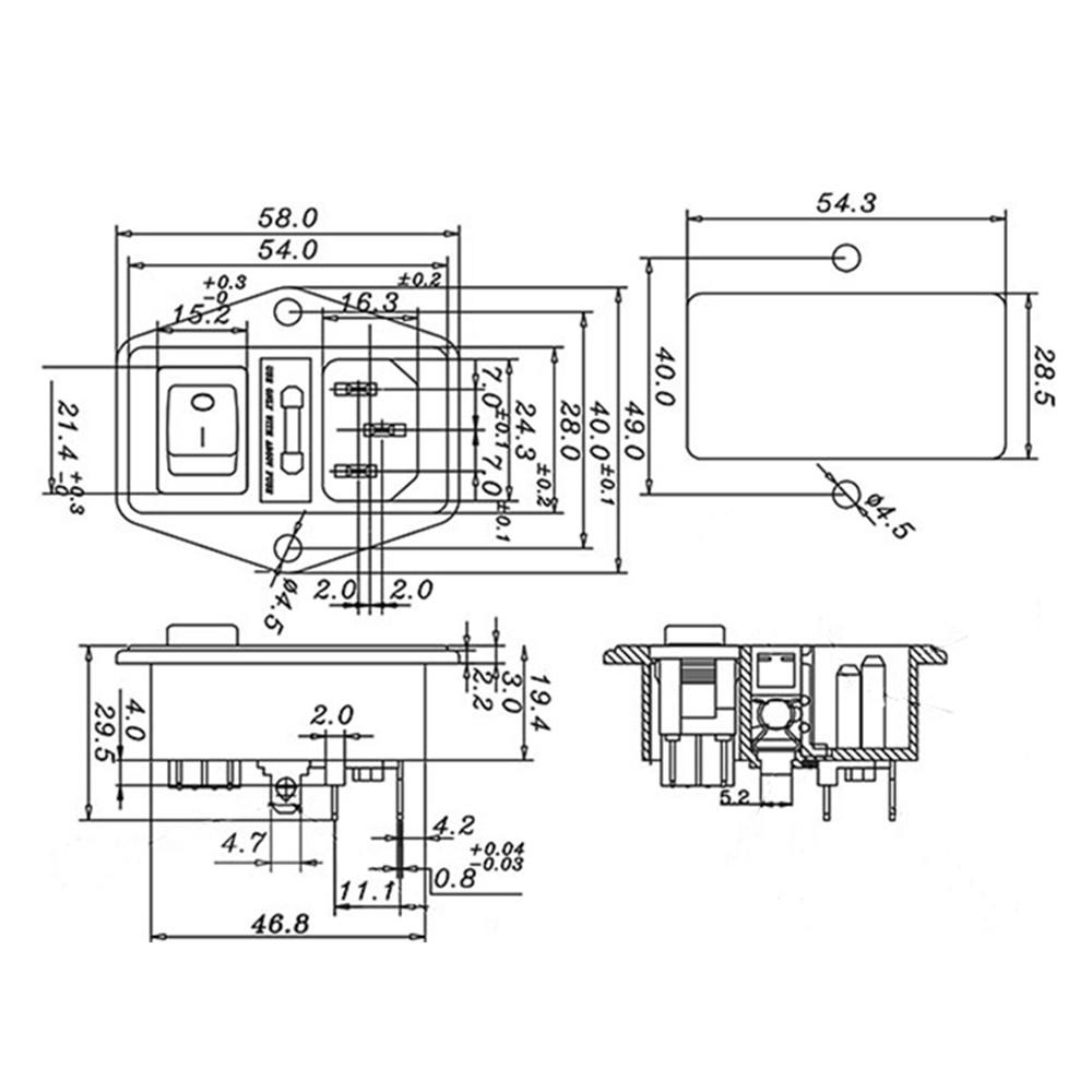 Essential 3 Pin Panel Power Socket for Industrial Automation Equipment