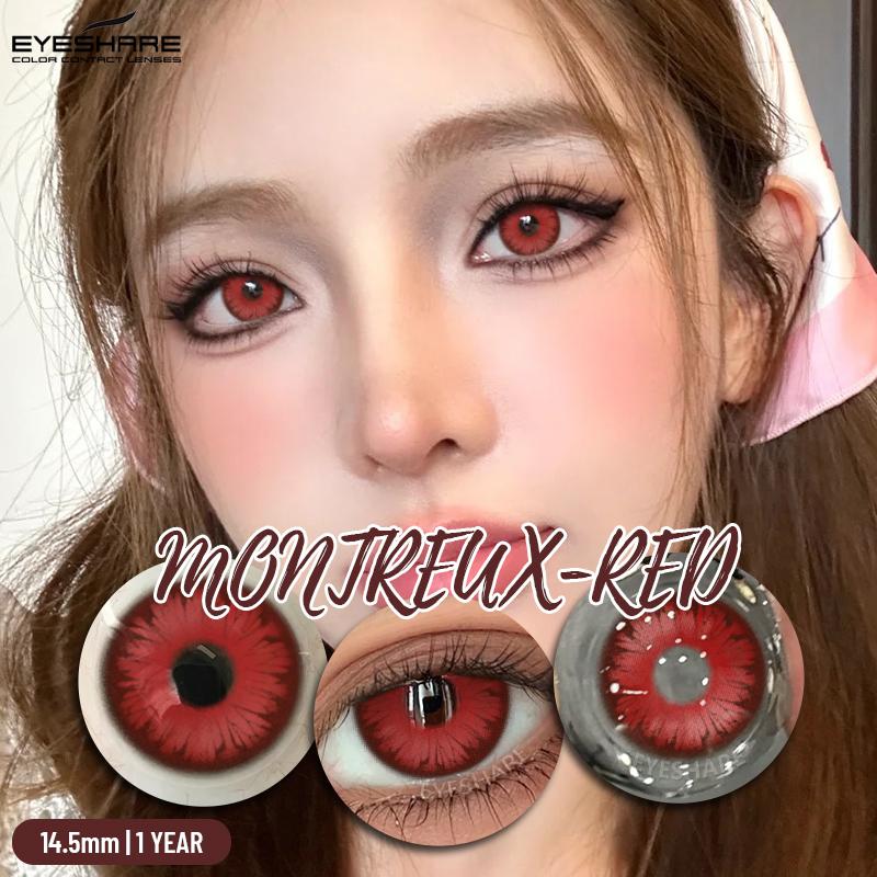 Eyeshare Anime Cosplay Color Contact Lenses For Eyes Red Eye Lenses Halloween Beautiful Pupils Crazy Blue Pink Cosmetic Makeup Contact Lens