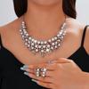 Elegant Retro Pearl Necklace Set: European & American Fashion Accessory