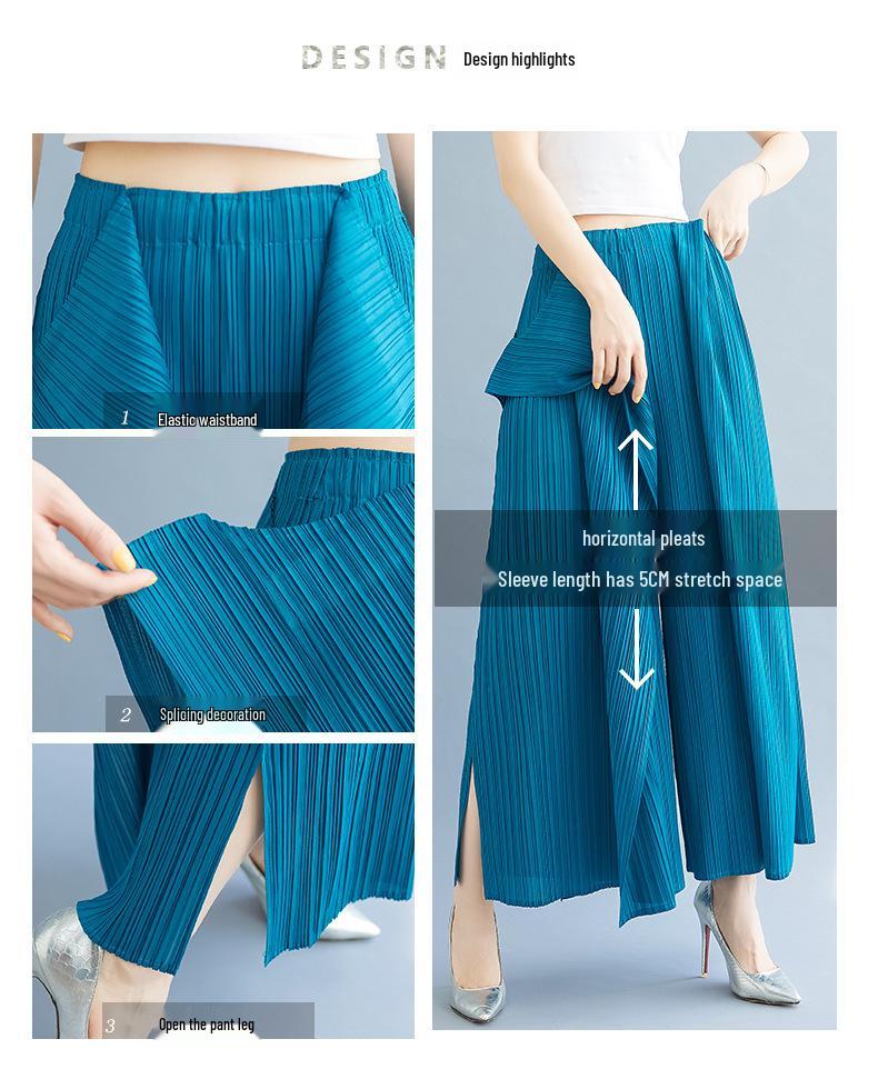 2025 Stylish Miyake Pleated Slimming Irregular Fashion Pants