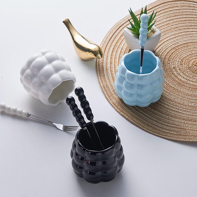 Zhishi Ceramic Handle Fruit Fork Set