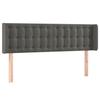 VidaXL Headboard with Ears Dark Grey 147x16x78-88 Cm Velvet3119251