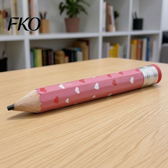 Heart Pattern Pencil Giant Pencil, Extra Large Writable with Colorful Printed, Oversized for School Office Supplies Cute Stationery