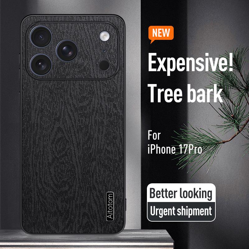 Luxury Tree Pattern Leather Skin Case For iPhone 17 Pro Max iPhone 16 15 14 13 Pro Max Hybrid TPU+PU Shockproof Matte Phone Cover Cases
