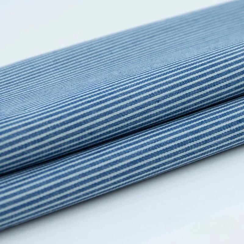 100x150cm Thin Style Washed Printed Fabric Pure Cotton Denim Fabric Summer Clothing Pants Short Dress DIY Clothing Shirt Fabric