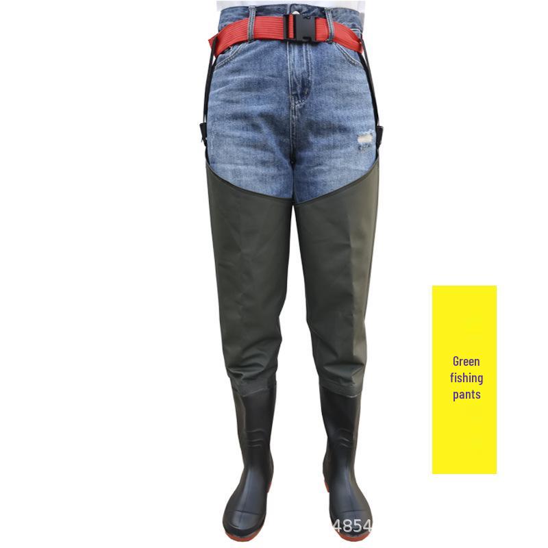 Red Poetry Thickened Fishing Waders / Pants for Catching Fish