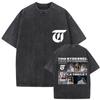 Singer Tini Stoessel Futtura Tour Vintage Washed Graphic T Shirts Men Women Gothic Fashion Oversized Tshirt Yk Streetwear