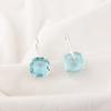 Sky Blue Topaz Gemstone Earrings, Handmade Gorgeous Jewelry, 925 Solid Sterling Silver Jewelry, Bohemian Earrings For Wedding Gift