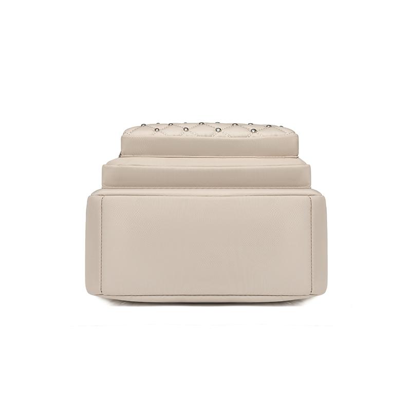 Einfarbiger Niet-Rucksack Damen Rucksack mit großer Kapazität