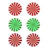 6Pcs/Set Christmas Candy Stickers Round Candy Floor Decals Adhesive Festive Candy Stickers for Walls Windows Doors Holiday Decoration