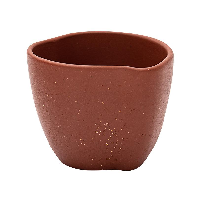 Purple Clay Chinese Style Ceramic Tea Cup Gourd Cup Handmade Master Cup Household Kung Fu Tea Set
