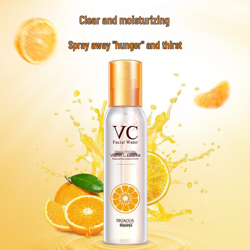 BIOAQUA Nawilżający i Odświeżający Tonik z Witaminą C dla Promiennej Skóry i Redukcji Porów