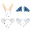 Adorkable Headband Cartoon Rabbits Hair Hoop Eye-catching Headpiece Headwear for Halloween Cosplay Role Play