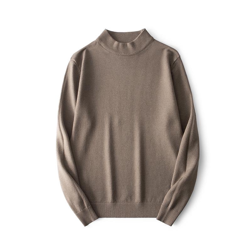 Men's Luxurious Warm Knit Half Turtleneck Slim-Fit Sweater