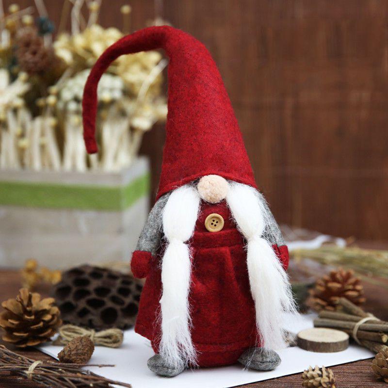 Santa Christmas Claus Doll Toy Christmas Table Ornaments Decoration For Gx Home