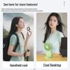 Creative Portable Ultra-thin Handheld Fan with 100-Speed Adjustment and Charging - Ideal for Outdoor Use