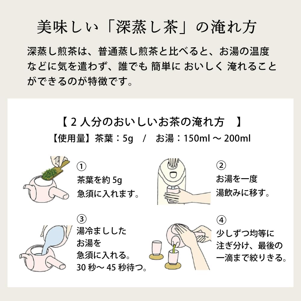 Special Selection Yabukita Deep-Steamed Tea, 200g, Set of 4, Japanese Tea Specialty Shop, Gift, For Guests, Premium Tea, Tea Leaves, Shizuoka Tea