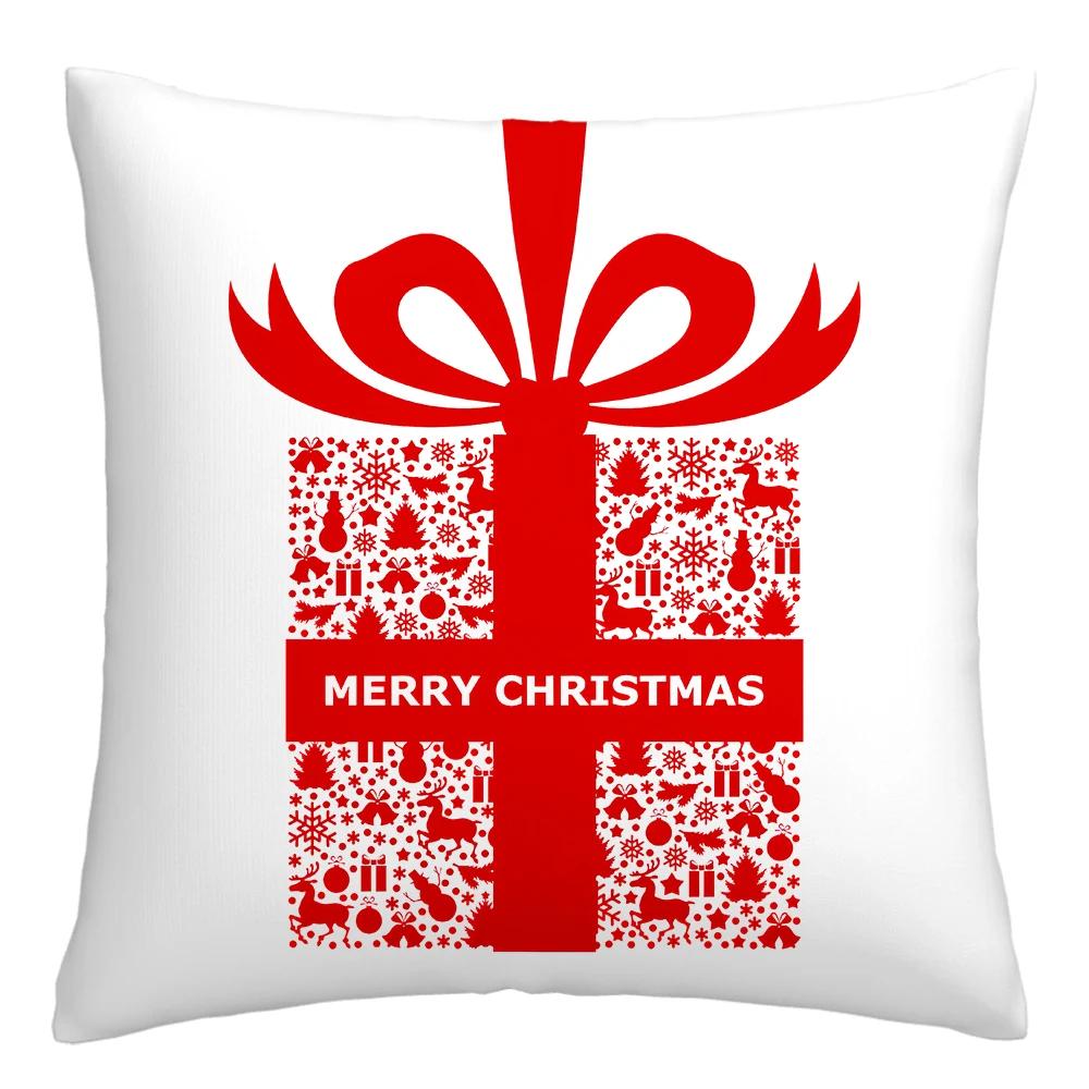 Nordic New Year pillowcase Christmas cushion cover 40x40 45x45 50x50 60x60 decorative pillowcase for living room home decore