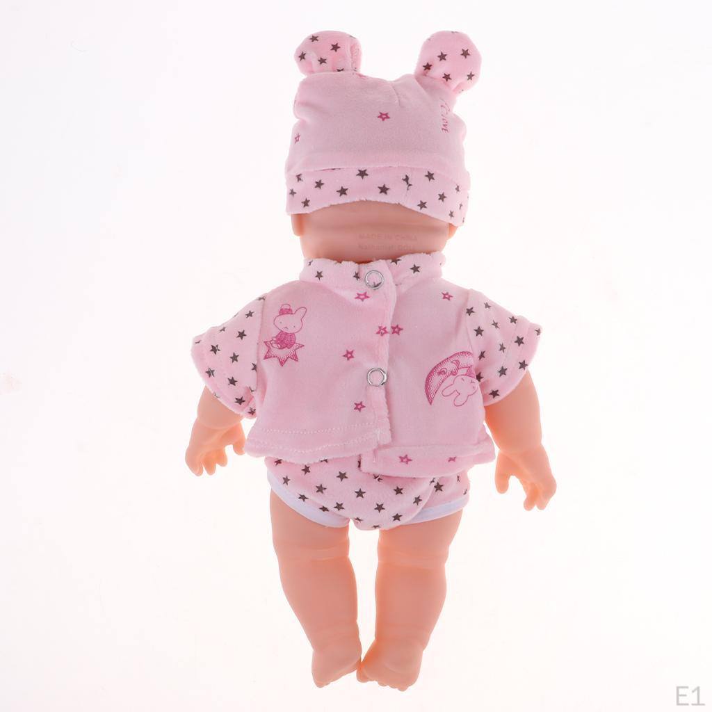 30cm Flexible Speaking Doll Model Clothes Hat Kids Learning Toy