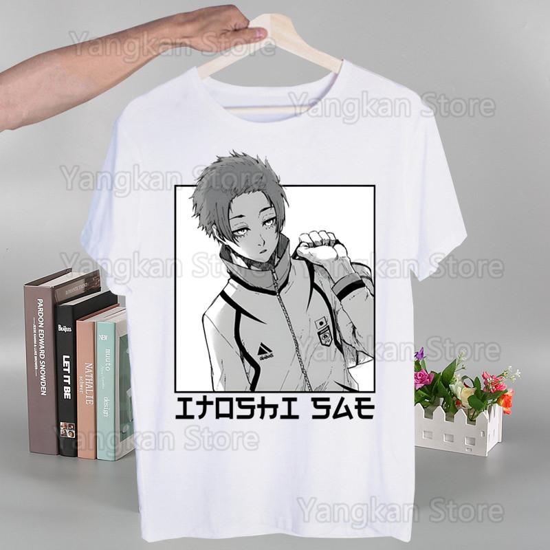 

Blue Lock Japan Anime Harajuku Man T Shirts Tees Shirt Tops Design Short-Sleeved Aesthetic Anime T Shirt S