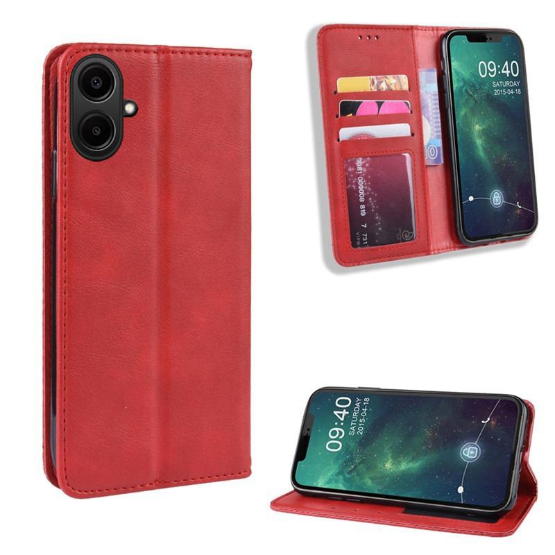 For Samsung Galaxy A07 / Galaxy A07S /Galaxy A08 Case Flip Wallet Magnetic Buckle Retro Leather Cover for Samsung Galaxy A07/A07S/A08 Phone Back Cover