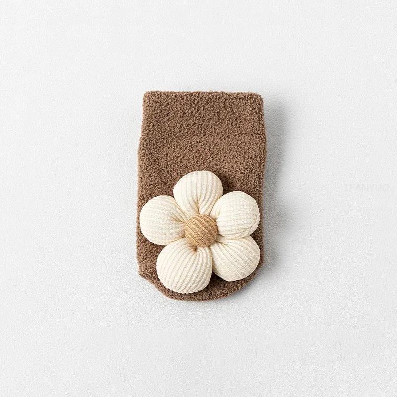 Cartoon Bear Baby Socks Girls Boys Newborn Anti Slip Soft Warm Winter Autumn Toddler Indoor Floor Thick Socken Infant Stockings