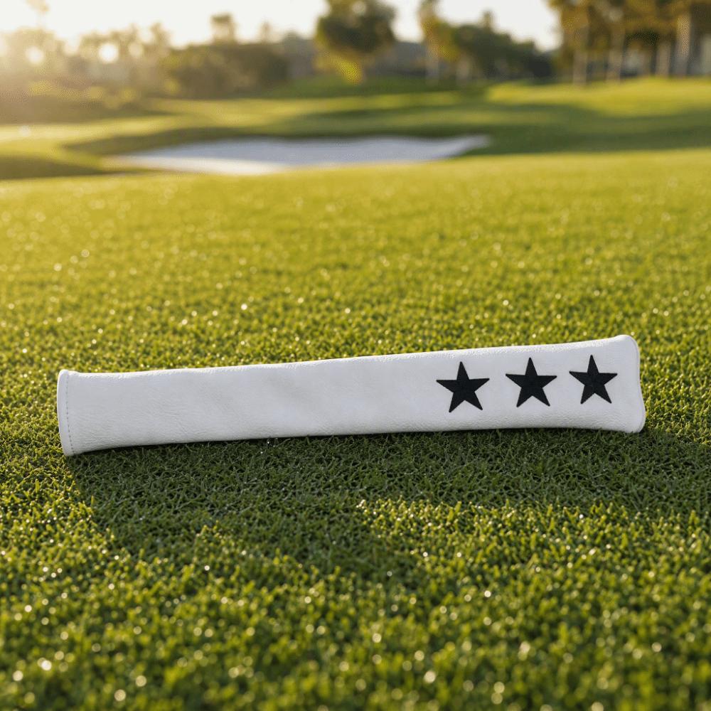 Star Embroidery Alignment Stick Case PU Leather Alignment Stick Protector Golf Practice