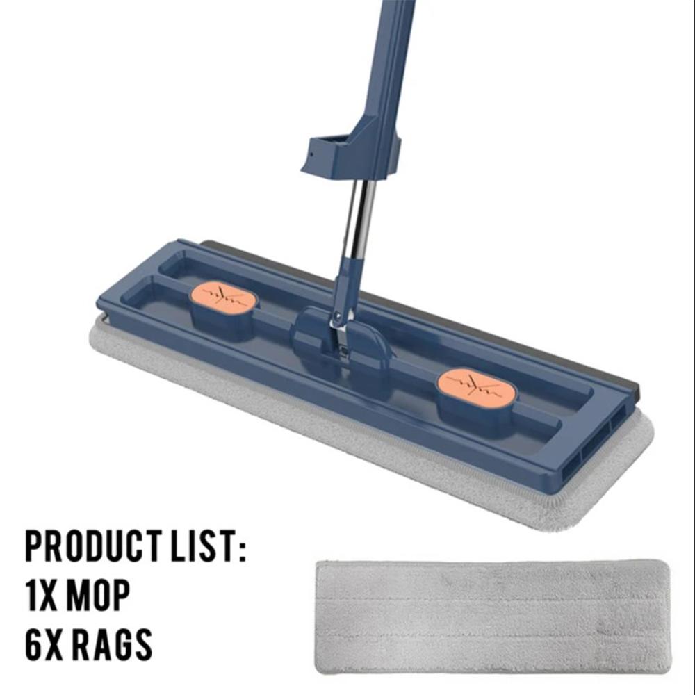 

Швабра из микрофибры, плоская швабра с ведром, отжим без помощи рук, очистка пола, насадки для швабры для влажной или сухой уборки на ламинате из твердой древесины зелёный