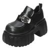 Retro British style platform round head loafers women's autumn 2025 new versatile fashion shoes one-pedal single shoes