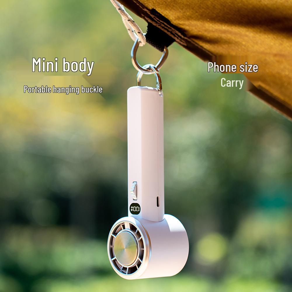 100-Speed USB Rechargeable Handheld Turbo Cooling Fan for Outdoor and Mountaineering