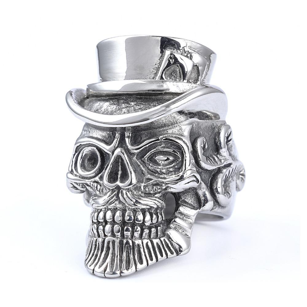 Multi-style Skull Rings, Retro Punk Men's and Women's Rings, Motorcycle Party Trendy Accessories