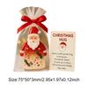 3pcs Christmas Little Pocket Hug with Encouragement Card Pocket Hug Statue Pocket Hug Token for Friends Family Kids Neighbors